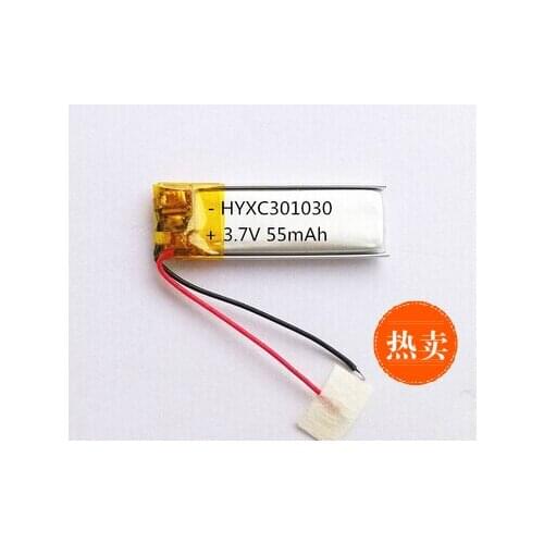 Hot New A 3.7V battery 301033 301030 401030 MP3 Bluetooth headset small toy recording pen Rechargeable Li-ion Cell