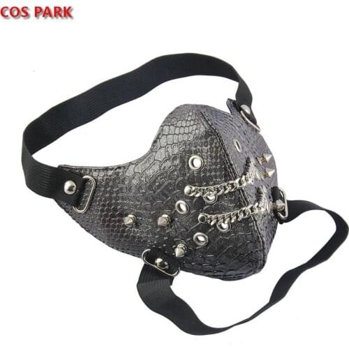 Dust Mask PU Mask Leather Creative Clemence Locomotive Mask Personality Gift Cosplay Halloween Prop Steampunk Stlye Fashion Mask