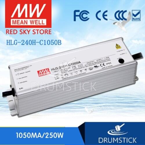 Nice MEAN WELL 2Pack HLG-240H-C1050B 119 ~ 238V 1050mA meanwell HLG-240H-C 249.9W LED Driver Power Supply B Type