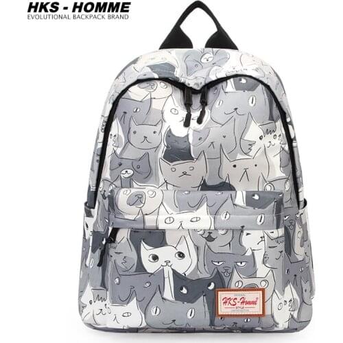 2021 Fashion Backpack Printing Women Waterproof Student Schoolbags Large School Bags For Teenage Girls School Backpack Female