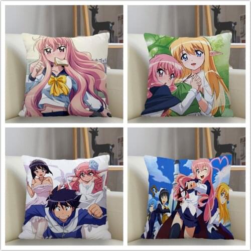 Musife Zero no Tsukaima Pillowcase Custom Square Pillow Cover Case Zipper Pillowcase 35*35,40*40,45*45cm Drop Shipping
