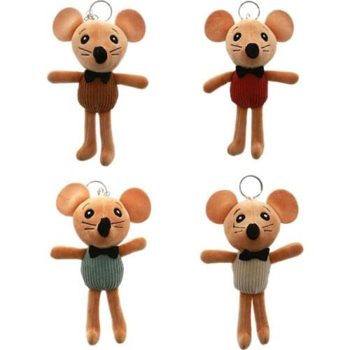 Wholesale 40pcs/lot 16cm New Mouse Stuffed plush toy Cute Mini Mouse Animal Stuffed Plush Kenchain Toy