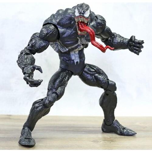 Marvel Original 18cm Venom from Spider Man PVC mini doll Anime Action Figure Collectible Toy model for children gift