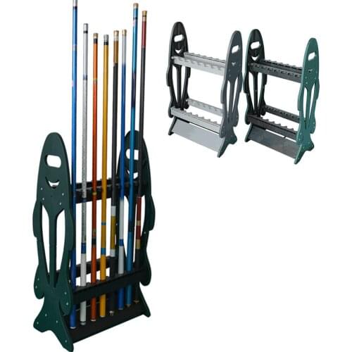 Portable Removable Simple Fishing Rod Storage Rack Display Rod Holder Fish Shaped Car use Fishing Rod Storage Stand Tool 16Slot