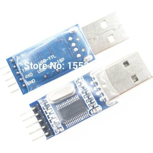 1pcs USB to TTL / USB-TTL / STC microcontroller programmer / PL2303 in nine upgrades plate with a transparent cover PL2303HX