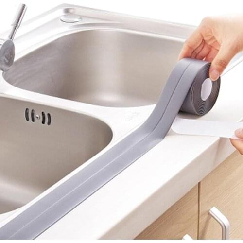 PVC Wall Sticker Adhesive Waterproof Tape Anti-moisture Bathroom Kitchen Ceramic Sealing Strip Anti-corrosion Home Decoration