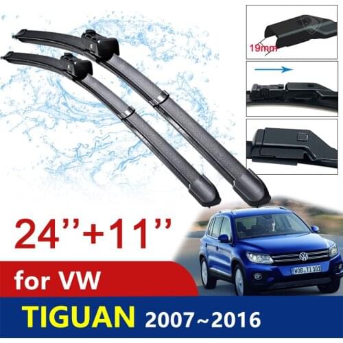 Car Wiper Blade for Volkswagen VW Tiguan 2007 2008 2009 2010 2011 2012 2013 2014 2015 2016 Windscreen Wipers Brushes Car Goods