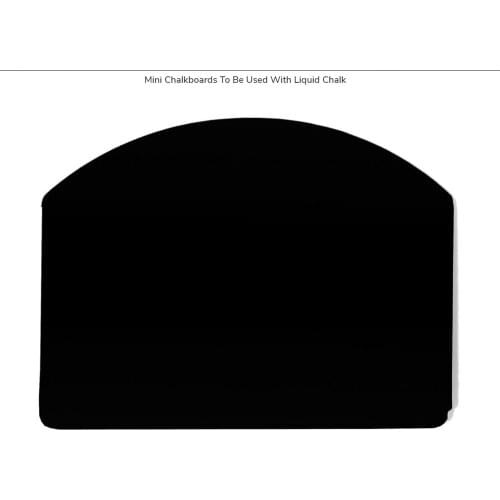 Erase Mini Wet Blackboard with Curved Top Chalkboard Pvc Memo Writing Card