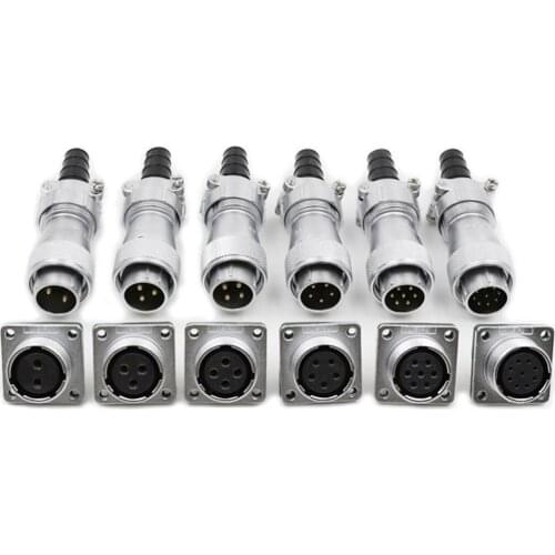 WF20 TI+Z Industrial Panel M20 Male Plug Female Socket 2 3 4 5 7 9 12 Pin Waterproof Quick Electrical Aviation Connector Adapter