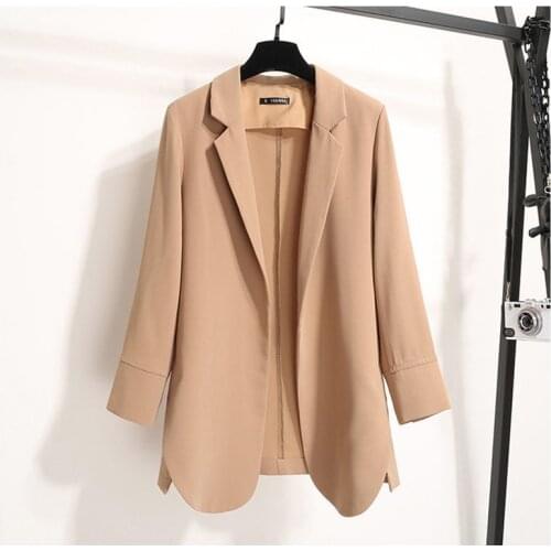 Summer Loose Chiffon Jackets Women Thin Suits Plus Size Sun Proctecting Elegant Outerwear Long Sleeve Brand Basic Coats 3241100