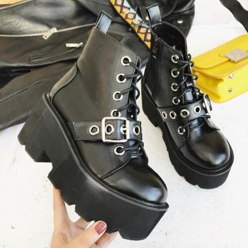 2021autumn and winter short tube Martin boots women motorcycle wind rivet platform womens shoes plus velvet warm high heel boot