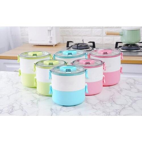 1PC 2 Layer Japanese Lunch Box Thermal For Food Bento Box LunchBox For Kids Portable Picnic School NV 003