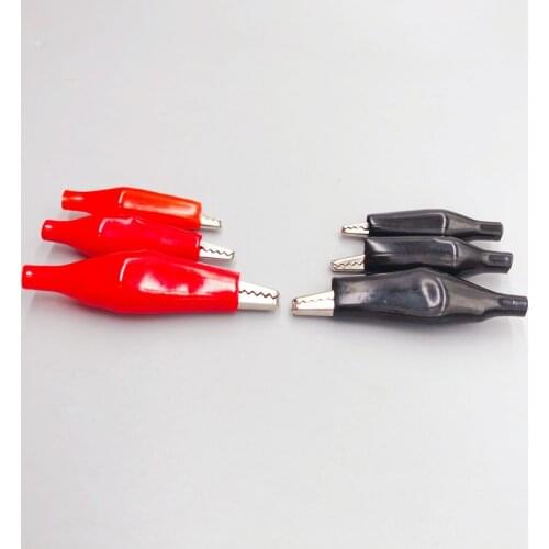 10pc Alligator Clips Electrical DIY Test Leads Alligator Double-ended Crocodile Clips Roach Clip Test Jumper Wire 28mm 35mm 45mm