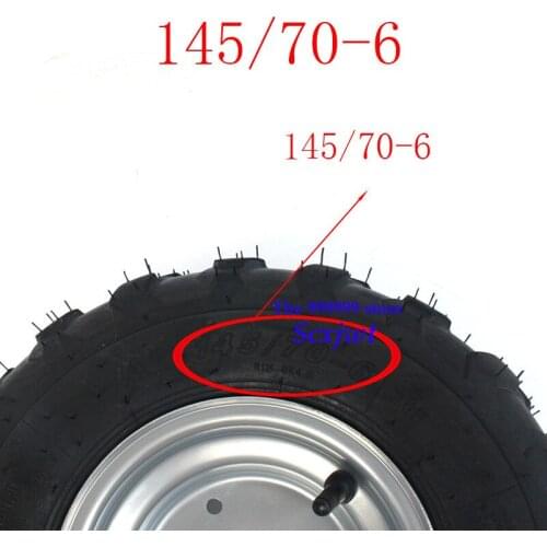2PCS 2019 hot sale STOCK IN USA Go Kart Buggie Atv Quad 1 Wheeler Front Rear Atv Tires and Wheels 145/70-6 for 6" Rims