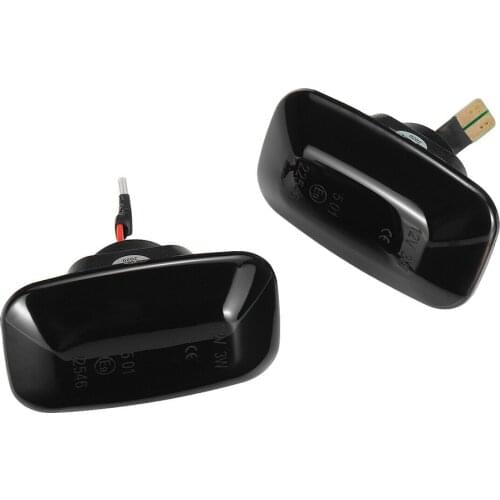 For Toyota Land Cruiser 70 80 100 Series 2pcs Amber LED Car Side Marker Turn Signal Light Smoked Lens Indicator Lamp Accessories