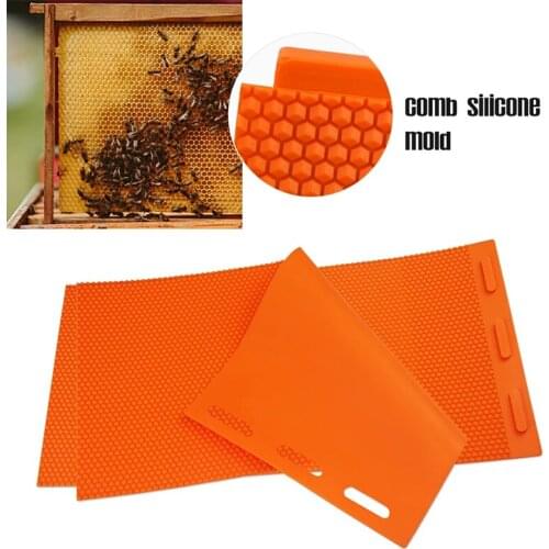 2PCS Rubber Beeswax Press Sheet Mould Foundation Beekeeping Equipment Bee Hive