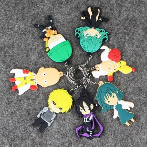 8cm 7pcs/lot Cartoon Anime One Punch Man PVC action figure Model Toys Model pendant Doll