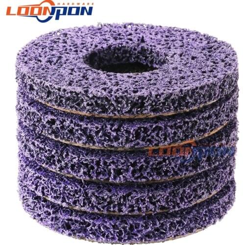 5" Poly Strip Disc Abrasive Wheel Paint Rust Remover Clean Grinding Wheels for Angle Grinder 2Pcs/Set