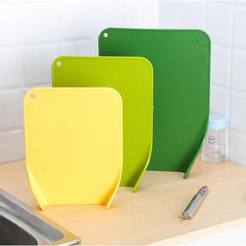 Cutting Boards for Kitchen Plastic Set of 3 Eco-Friendly Cutting Board for Chopping Meat Vegetables Fruits Cheese