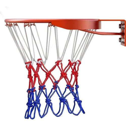1pcs Outdoor Portable Nylon Bold Thread Basketball Net Indoor Durable Standard Size Basketball Mesh Net Backboard Rim For adult