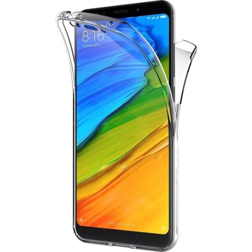 For Xiaomi Redmi 5 Plus Case 360 Degree Full Cover Soft Clear Luxury Transparent Silicone Case Cover for Xiaomi Redmi 5 Plus