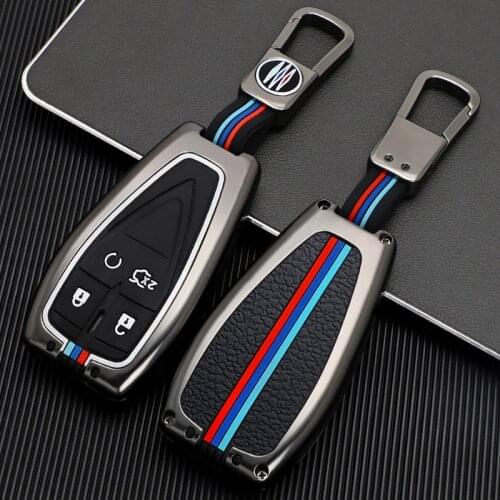 Zinc Alloy+Silicone Car Key Cover Shell For Changan CS35PLUS CS55PLUS CS75PLUS 2019 2021 keyProtective Case Accessories Keychain