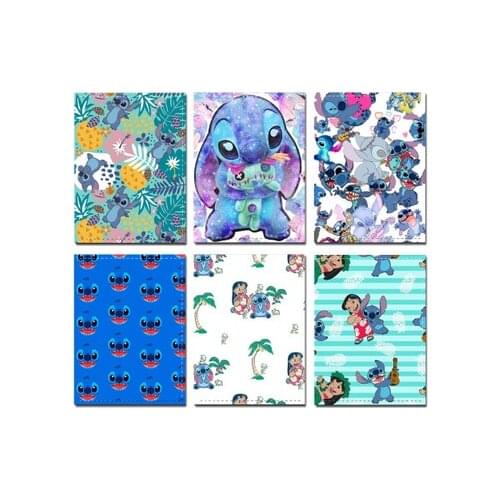 Disny Stitch cartoon PU waterproof passport boy girl card holder student ID holder cartooon coin bag