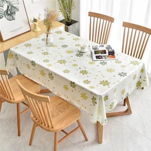 Home Decoration Kitchen Table Cloth Rectangular Living Room Tablecloth Plant Flower Pattern Party Dining Table Cover