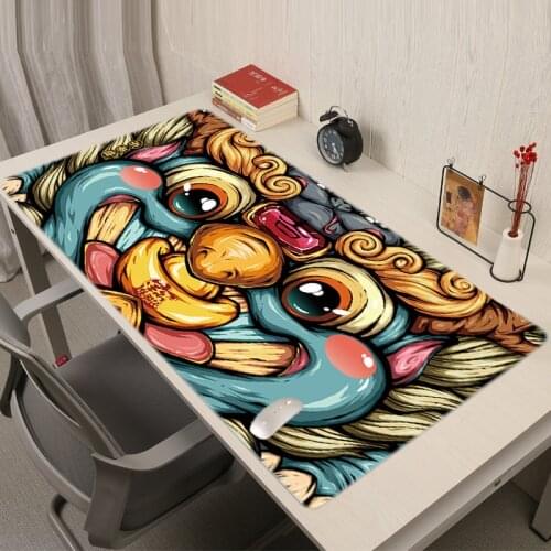 Chinese Zodiac Anime Mouse Pad Xxl Dragon Kawaii Gaming Accessories Mousepad Gamer Girl Cannabis Table Pads Rug Varmilo Mausepad