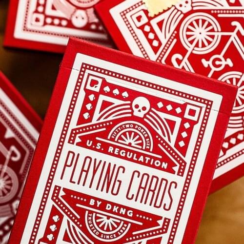 Red Wheel Deck Playing Cards Poker Size USPCC Custom Limited Edition New Sealed Magic Tricks
