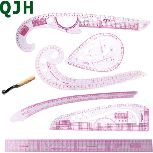 DIY Clothing Sample Grading Proofing Cutting Ruler Cuff Sleeve Curve Ruler Scribing wheel Multifunctional Patchwork Ruler