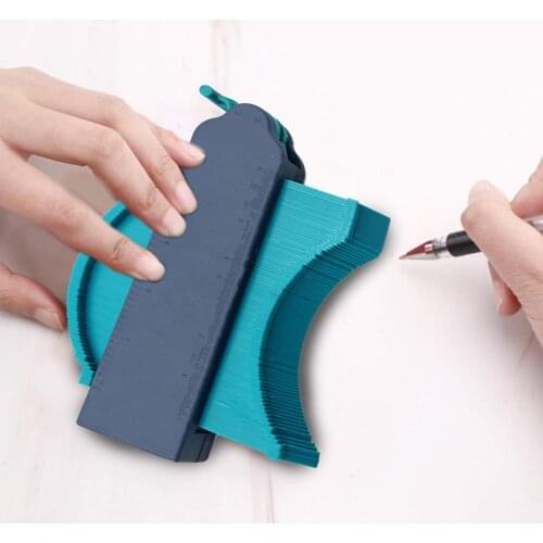 Multi-functional Contour Gauge Duplicator Plastic Duplicator Edge Shaping Measure Ruler For Tiling Laminate Woodworking Tools