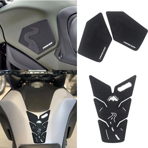 Motorcycle Non-slip Side Fuel Tank Stickers Waterproof Pad Rubber Sticker For TRACER 900 TRACER 9 GT 2021