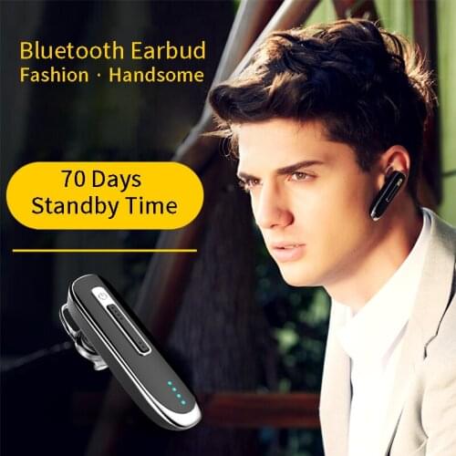YMY Earphones Headphones Handsfree Bluetooth Headset Ear Hook Cordless Headphone With Mic for Car Wireless Earbud Headset