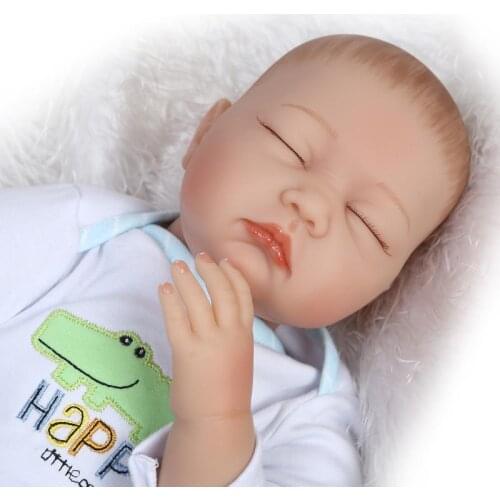 NPK 22" soft silicone reborn baby dolls Hand painted bald doll reborn babies alive boy newborn doll bebe reborn toys gift