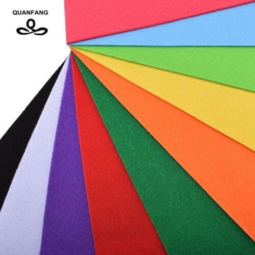 QUANFANG 2mm Felt Fabric,Mix 10 pcs Bundle,Thick Nonwoven Polyester Cloth/Home Decoration For Sewing Dolls&Crafts 20x30cm/piece