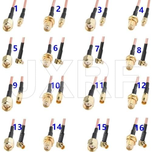SMA Female Male Plug to MCX Male Female Straight Right Angle RG316 Coaxial Jumper Pigtail Cable For Radio Antenna
