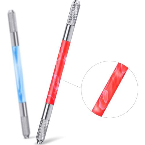 Manual tattoo pen Professional Permanent Makeup Tattoo Manual Pen for Eyebrow 3 colors