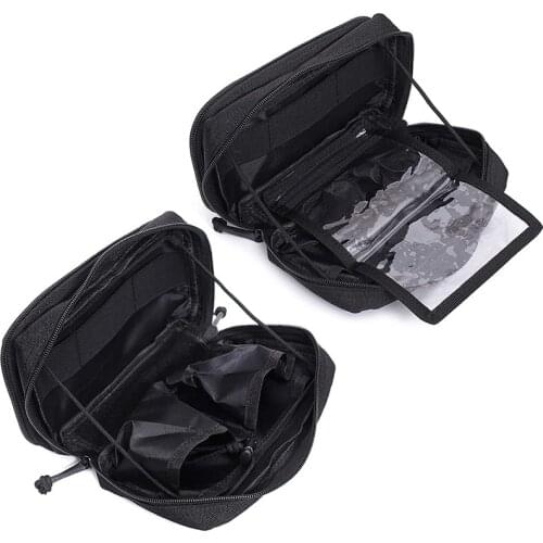 Tactical Molle Gear Pouch Molle Admin Pouch Compact Utility EDC Tool Bag with Map Sleeve Recovery Camping Storage Holder Pouch