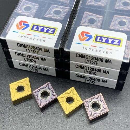 CNMG120404/08 MA LY735/LY15TF/LY6020 External Turning Tools Carbide inserts Cutting Tool CNC Tool parts Lathe cutter tools