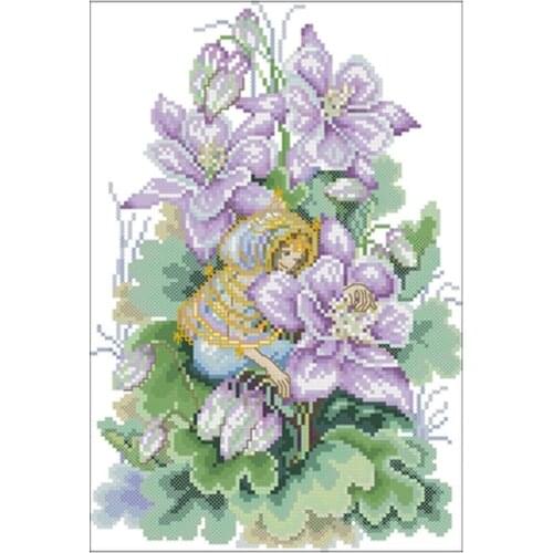 Cowardly Fairy patterns Counted Cross Stitch 11CT 14CT 18CT DIY Cross Stitch Kits Embroidery Needlework Sets home decor