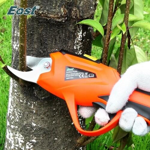 East 3.6V Cordless Electric Pruning Shears With Extension Pole Secateur Branch Electric Pruner Cutter Garden Power Tool ET1505
