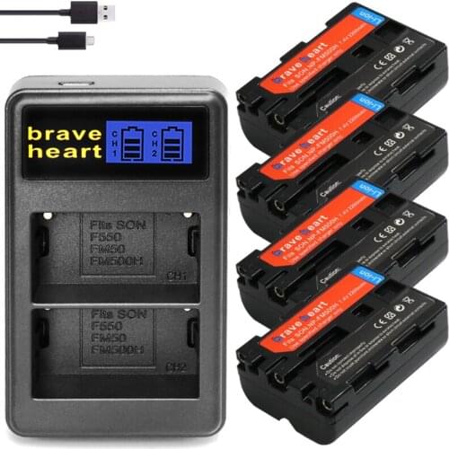 LCD DUAL charger + batterie NP-FM500H NP FM500H battery for Sony A200 A350 A700 A900 A300 A550 A560 A580 SLT-A57 a58 camera