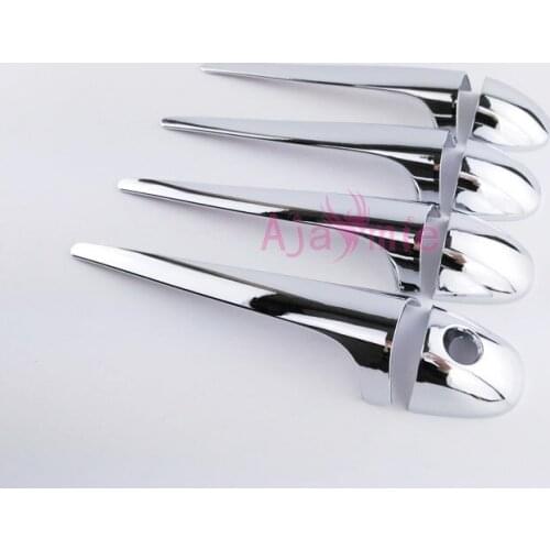 Door Handle Cover Trims Protector Panel Overlay ABS Chrome Car Styling 2014 2015 2016 2017 2018 For Toyota RAV4 Accessories