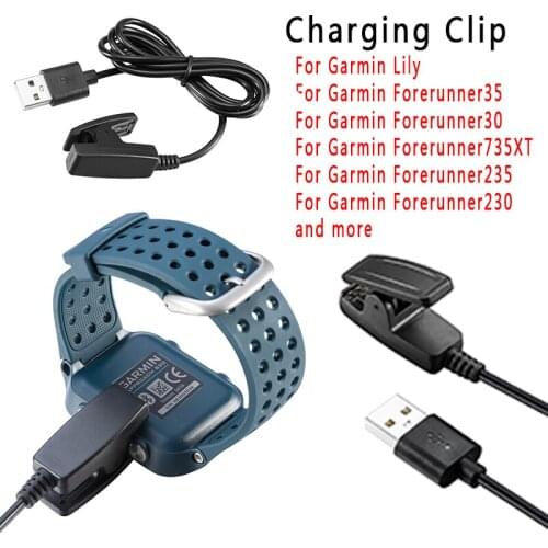 Charging Clip For Garmin Lily Charging Data line Cradle Charger For Garmin Forerunner 35 235 630 230 735XT Smartwatch Charger