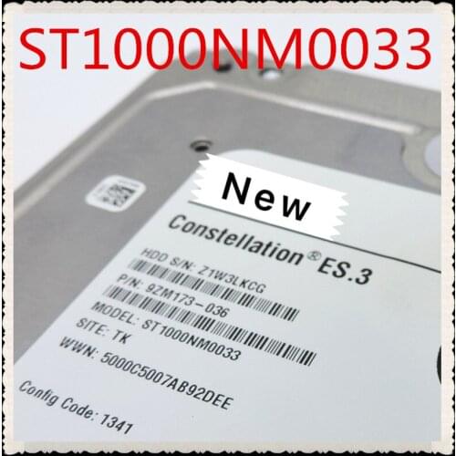 100%New In box 3 year warranty 1T SATA 3.5inch 7.2K 128M 6GB ST1000NM0033 Need more angles photos, please contact me