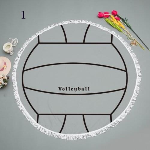 20pcs Round Tassel Baseball Softball Beach Towel Microfiber Volleyball Basketball Football Bath Mat 150 X 150 cm