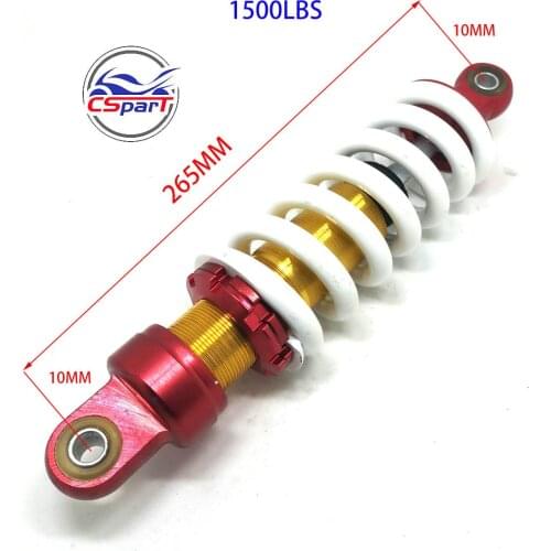 265MM Rear Shock 1500LBS SDG CRF 110CC 125CC 140CC 150CC 200CC 250CC Dirt PIT BIKE