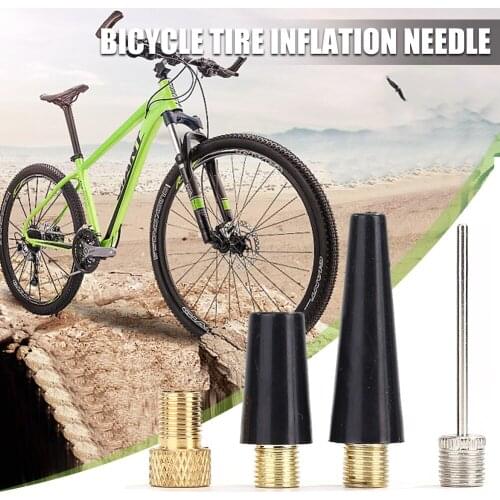 4pcs/set Ball Needle Nozzle Adapter Kit Bicycle Tire Inflate Pump Parts Needle Football Basketball Soccer Bike Accessories Tire
