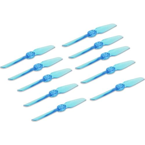 5 Pairs HQ Prop Durable T65MM 65mm 2.5 Inch CW CCW 2 Blade Propeller for Ultramicro / Toothpick FPV Drone Quadcopter Grey Blue